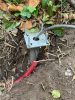  concrete base for electric car's charging stand installation