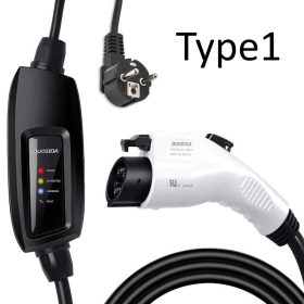elektromos autó konnektoros töltő - Type 1 +EVSE, 1×16 A, 5 m, DUOSIDA