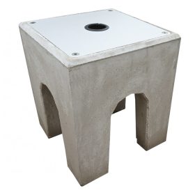    concrete base for electric car's charging stand installation