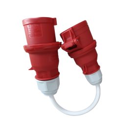   adapter cable, indusrtial socket 3×16A - industrial plug 3×32A