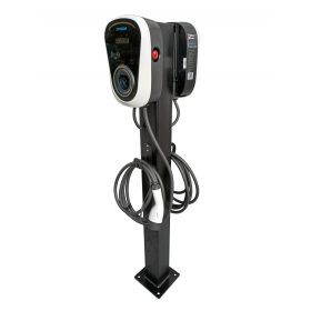   Charging station with 2x7.4 kW Duosida wallbox charger and 5 m cable equipped with Type 2 plug
