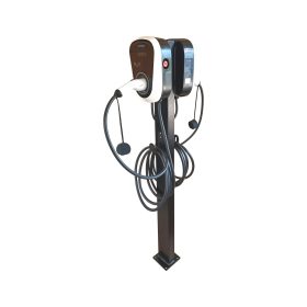   Charging station with 2x7.4 kW Duosida wallbox charger and 5 m cable equipped with Type 2 plug
