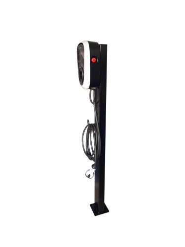 Charging station with 2x11 kW Duosida wallbox charger and 5 m Type 2 charging cable