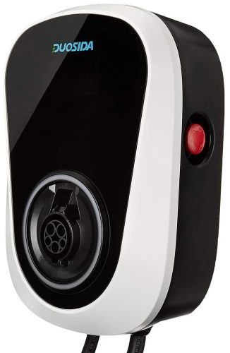 elektromos autó fali töltő, Type1 csatlakozó dugó, 5 m kábel, RFID, WIFI, DUOSIDA