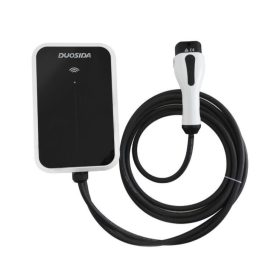   elektromos autó fali töltő 11 kW, 10 m Type2 töltőkábel, slim, + WIFI + RFID + LAN, DUOSIDA