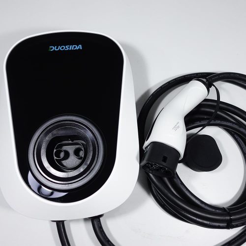 EV Wallbox charger 22 kW, with 5 m Type2 cable, 3×32 A + RFID + WIFI + 4G + LAN, DUOSIDA